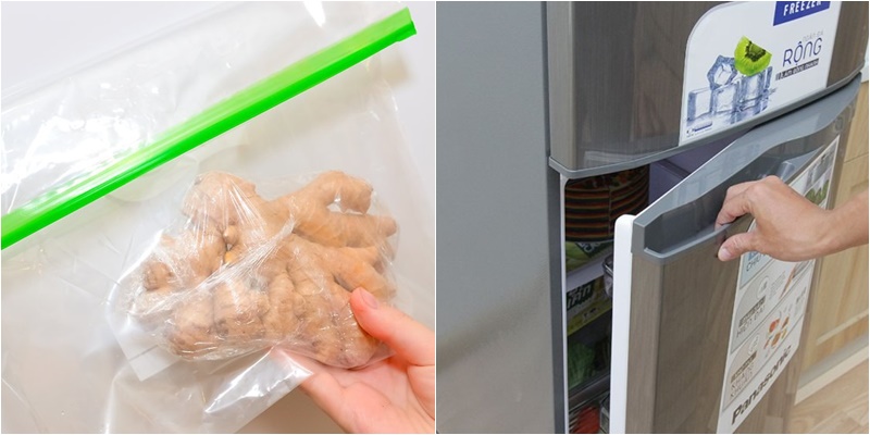 Bảo quản gừng trong ngăn mát tủ lạnh